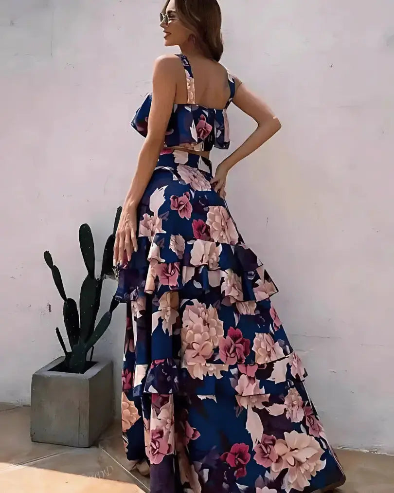 Tweedelige Zomerjurk Dames met Print AtelierDress