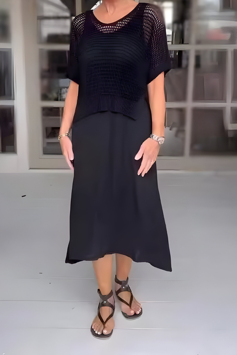 Lieke™ | Zomerse Jurk Met Gebreide Top AtelierDress
