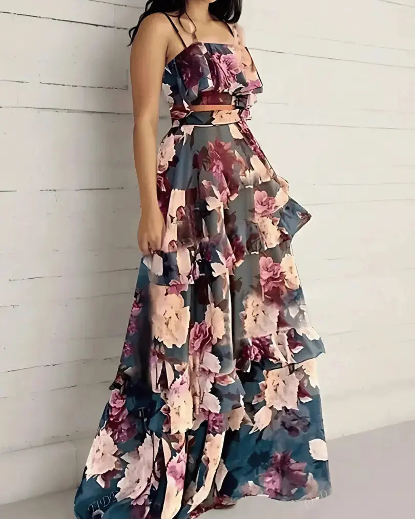 Tweedelige Zomerjurk Dames met Print AtelierDress