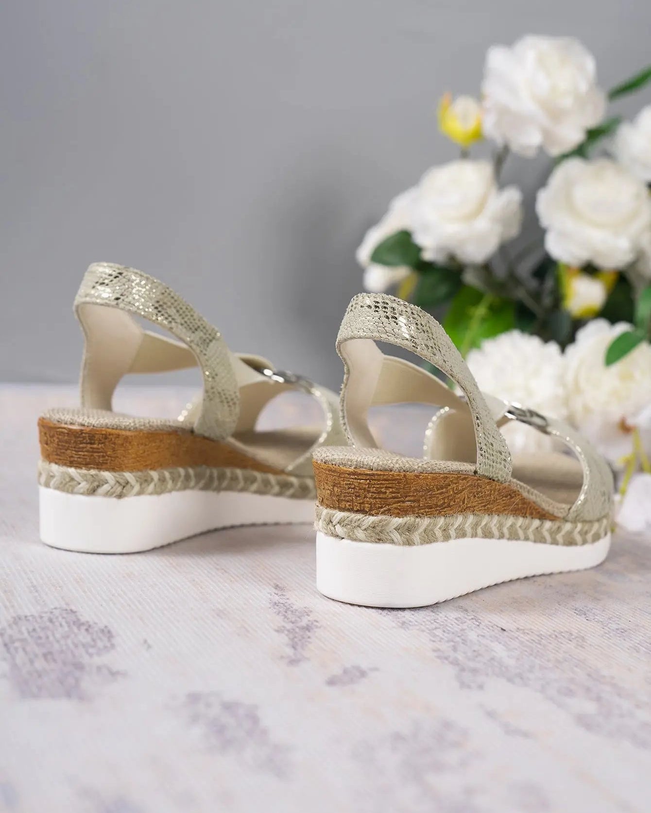 Leren Orthopedische Sandalen Dames met Chunky Zool en Verstelbare Bandjes AtelierDress