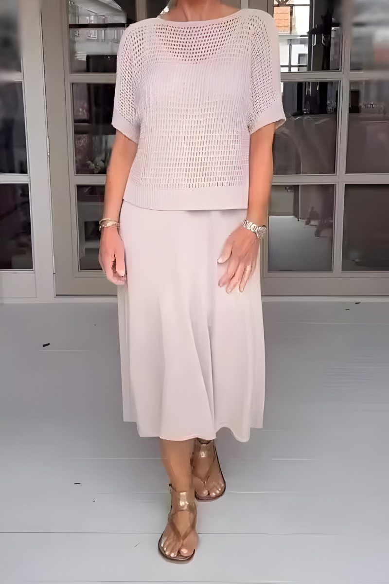 Lieke™ | Zomerse Jurk Met Gebreide Top AtelierDress