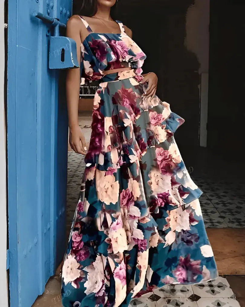 Tweedelige Zomerjurk Dames met Print AtelierDress