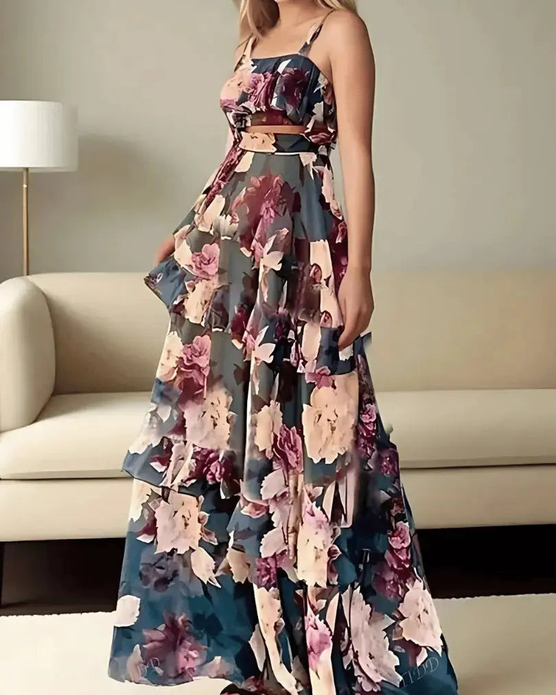 Tweedelige Zomerjurk Dames met Print AtelierDress