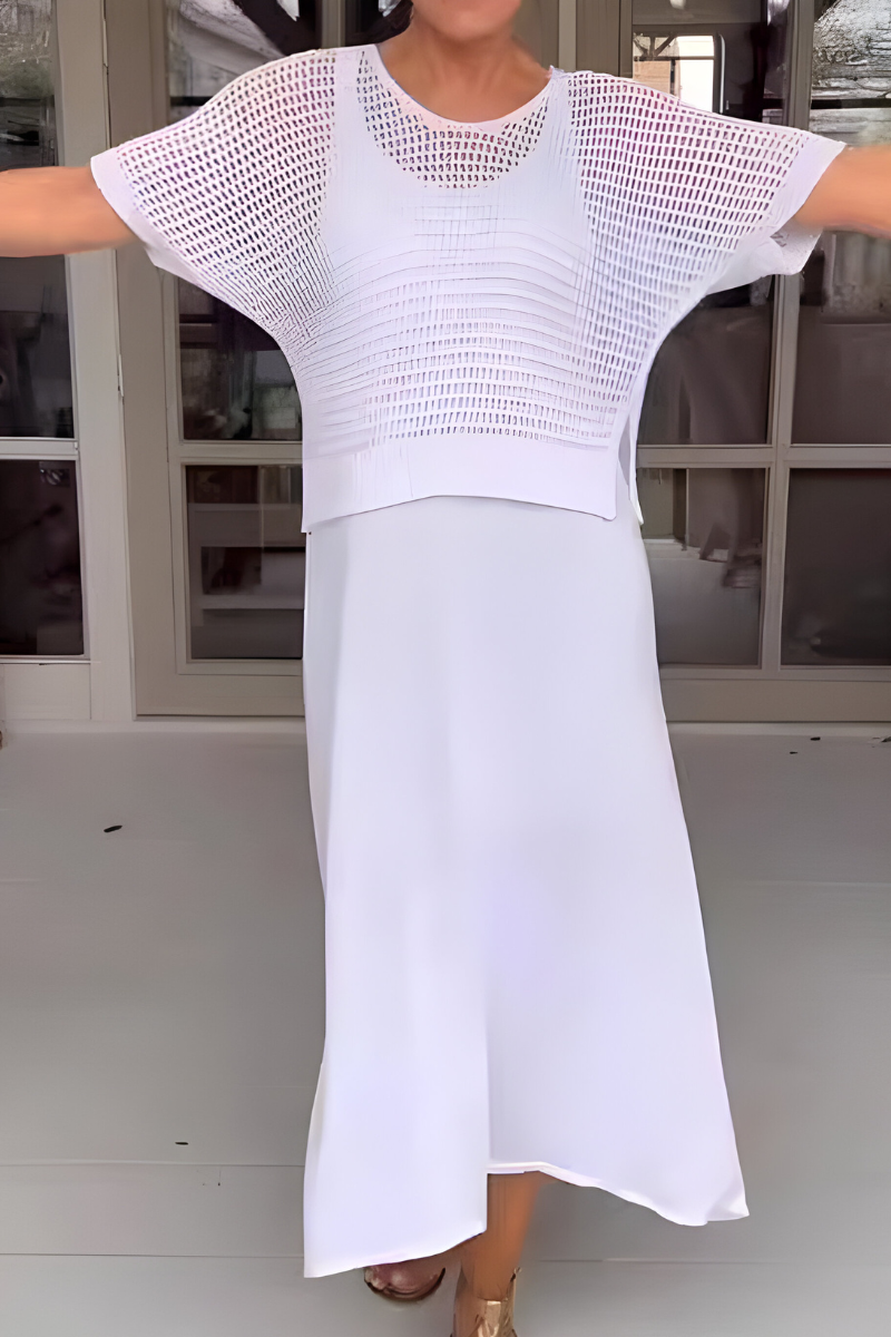Lieke™ | Zomerse Jurk Met Gebreide Top AtelierDress