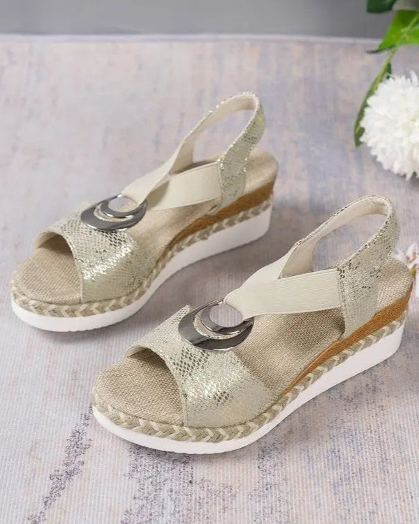 Leren Orthopedische Sandalen Dames met Chunky Zool en Verstelbare Bandjes AtelierDress