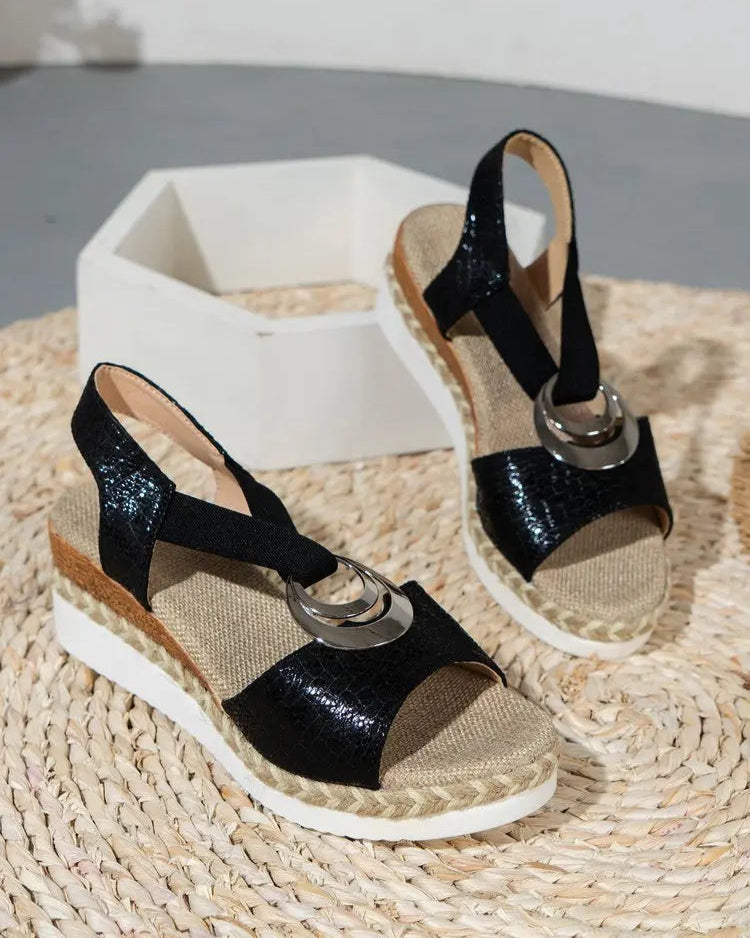 Leren Orthopedische Sandalen Dames met Chunky Zool en Verstelbare Bandjes AtelierDress