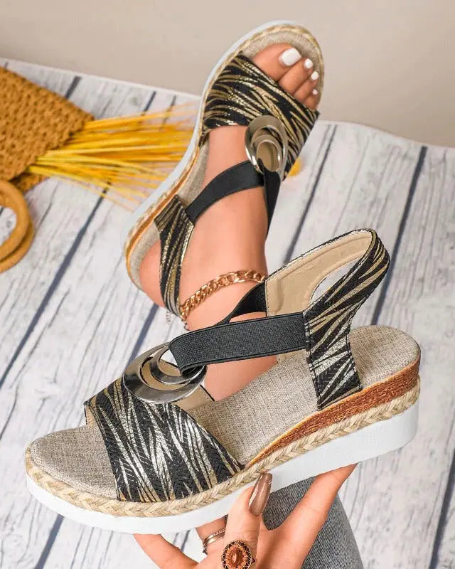 Leren Orthopedische Sandalen Dames met Chunky Zool en Verstelbare Bandjes AtelierDress