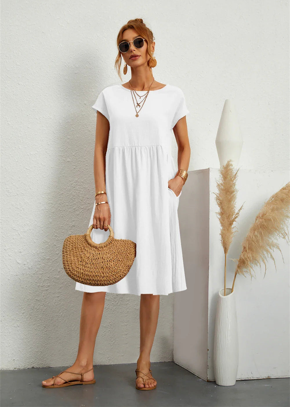 AtelierDress | Liv – Casual Zomerjurk met Zakken AtelierDress