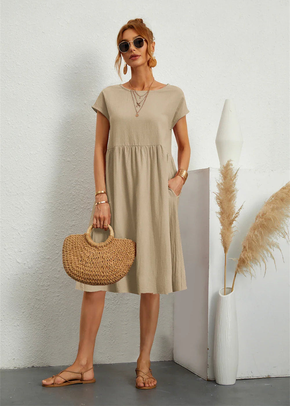 AtelierDress | Liv – Casual Zomerjurk met Zakken AtelierDress