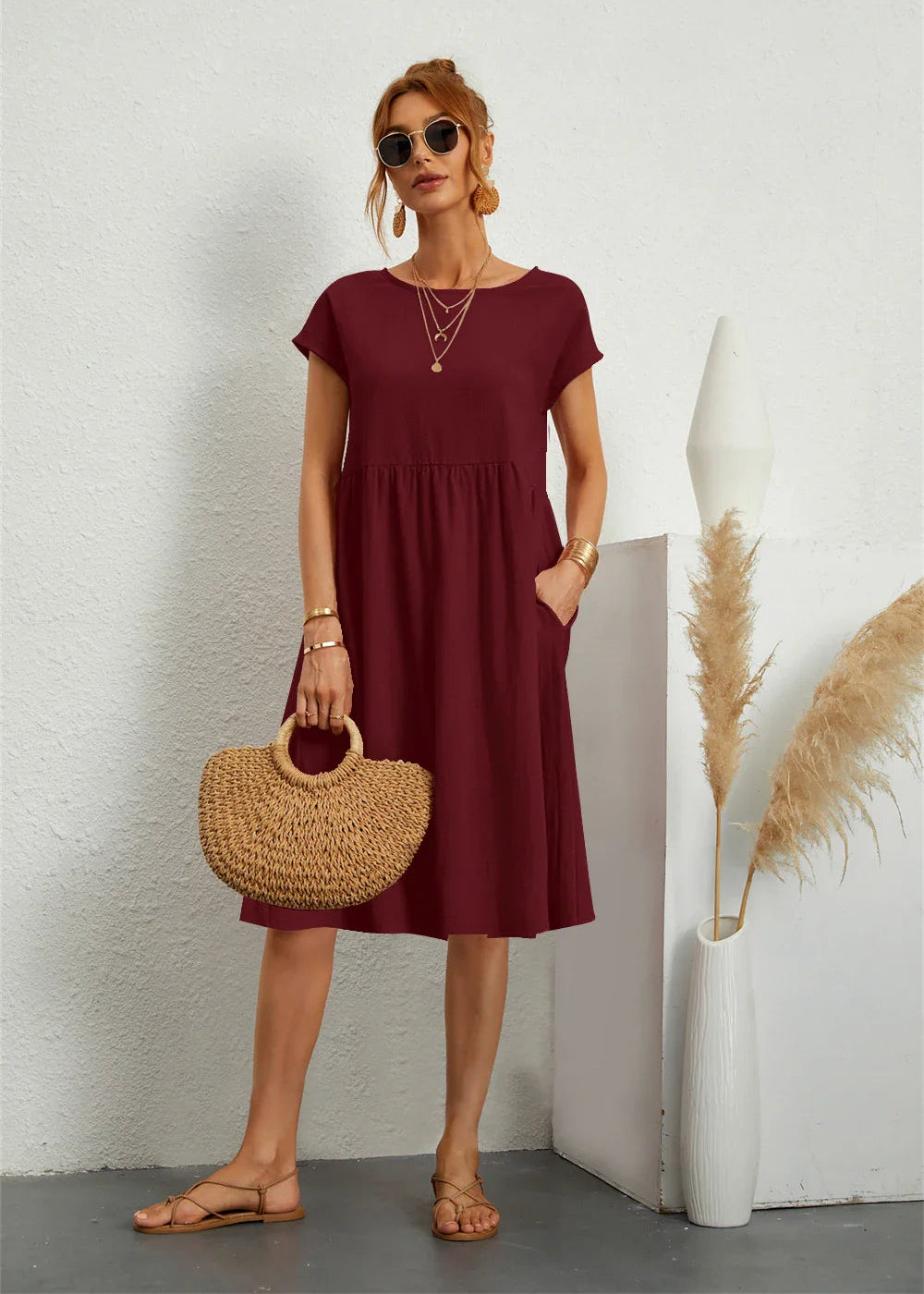 AtelierDress | Liv – Casual Zomerjurk met Zakken AtelierDress