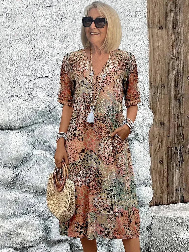 Colette™ | Vibrerende midi-jurk AtelierDress