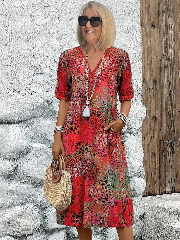 Colette™ | Vibrerende midi-jurk AtelierDress