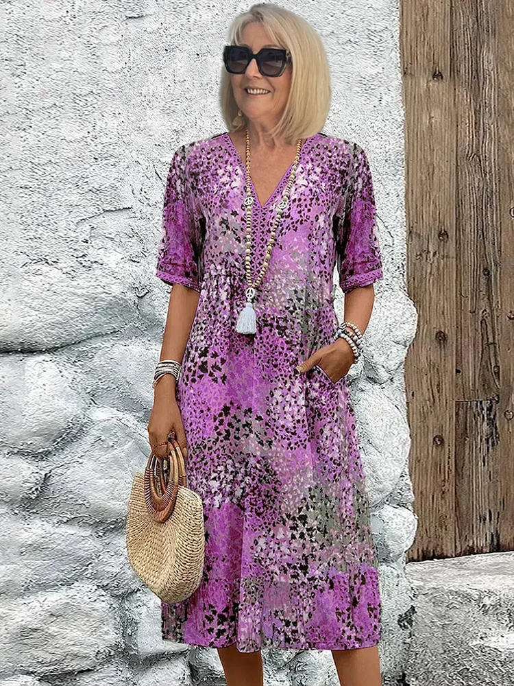 Colette™ | Vibrerende midi-jurk AtelierDress