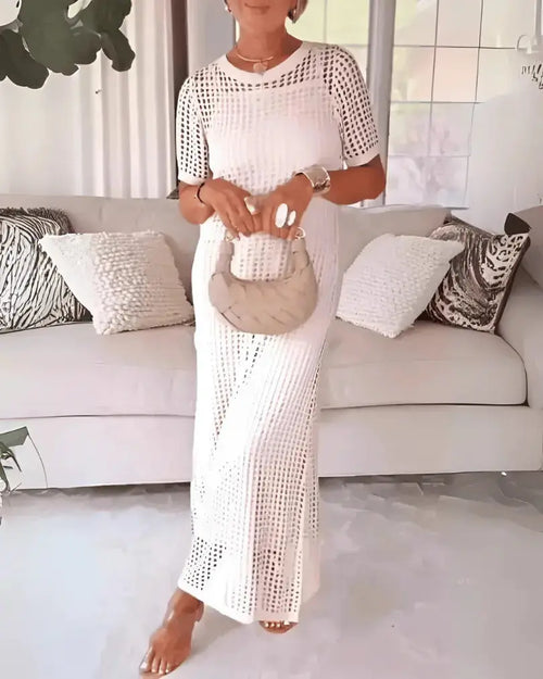 Tweedelige Maxi-Jurk met Uitholling & Binnenjurk – Luchtig & Elegant AtelierDress