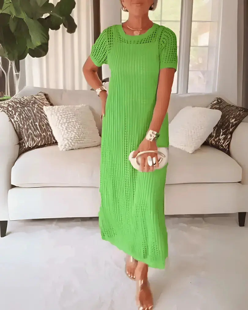 Tweedelige Maxi-Jurk met Uitholling & Binnenjurk – Luchtig & Elegant AtelierDress