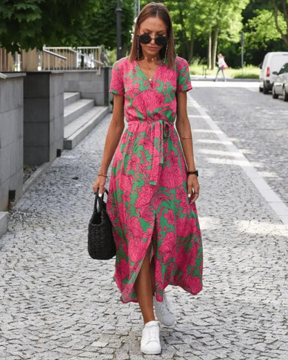 Women's Fashionable Printed Beach Dress AtelierDress