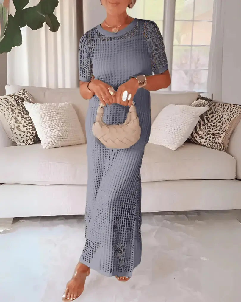 Tweedelige Maxi-Jurk met Uitholling & Binnenjurk – Luchtig & Elegant AtelierDress