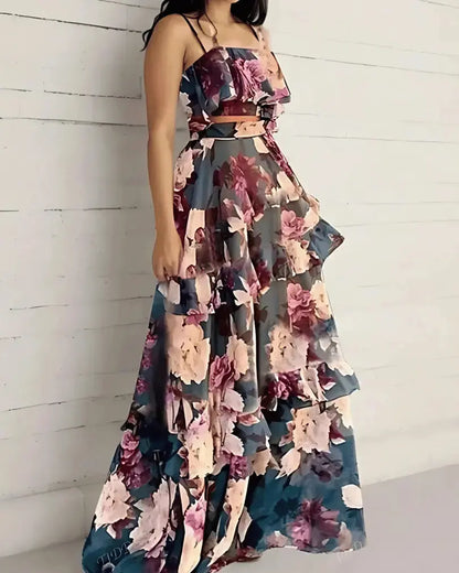 Tweedelige Zomerjurk Dames met Print AtelierDress