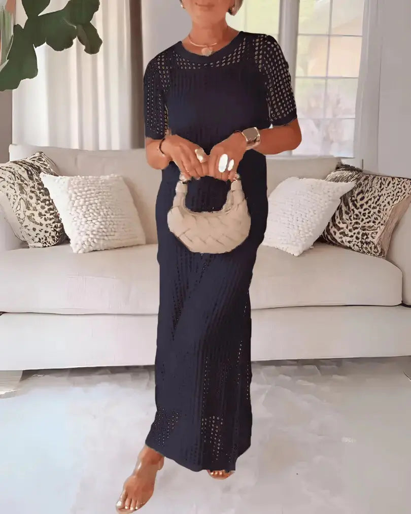 Tweedelige Maxi-Jurk met Uitholling & Binnenjurk – Luchtig & Elegant AtelierDress
