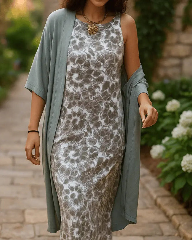 Elegante Jurk met Vest: Tijdloze Stijl & Comfort AtelierDress