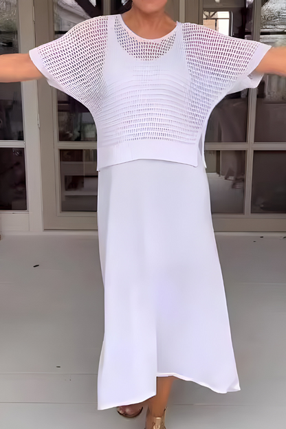 Lieke™ | Zomerse Jurk Met Gebreide Top AtelierDress