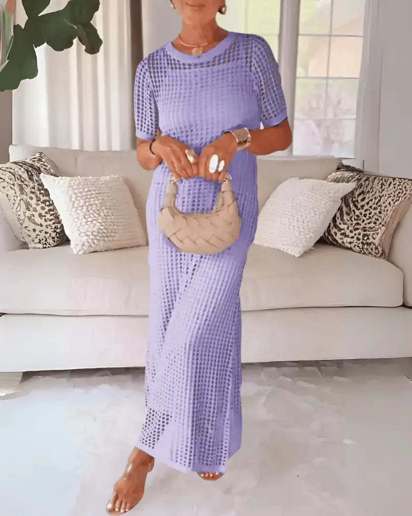 Tweedelige Maxi-Jurk met Uitholling & Binnenjurk – Luchtig & Elegant AtelierDress