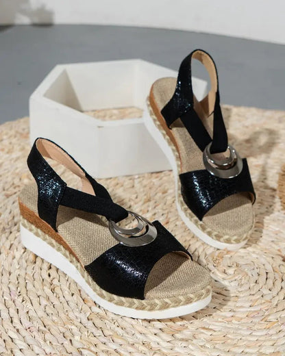 Leren Orthopedische Sandalen Dames met Chunky Zool en Verstelbare Bandjes AtelierDress