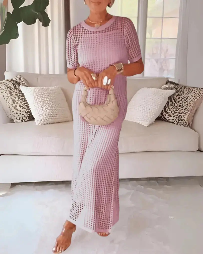Tweedelige Maxi-Jurk met Uitholling & Binnenjurk – Luchtig & Elegant AtelierDress