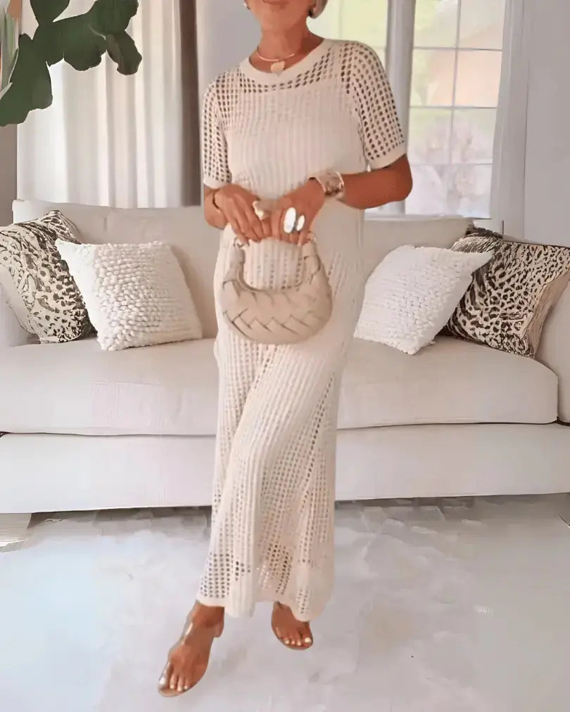 Tweedelige Maxi-Jurk met Uitholling & Binnenjurk – Luchtig & Elegant AtelierDress