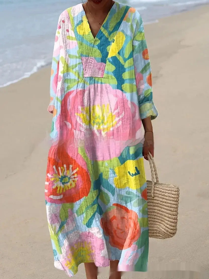 Vrolijke Print Jurk: Losvallend & Comfortabel AtelierDress