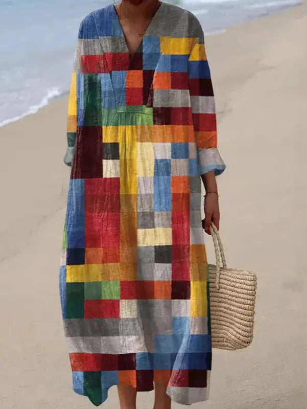 Vrolijke Print Jurk: Losvallend & Comfortabel AtelierDress