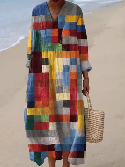 Vrolijke Print Jurk: Losvallend & Comfortabel AtelierDress