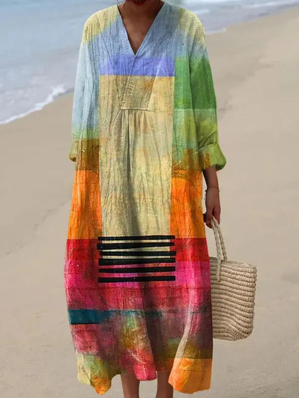 Vrolijke Print Jurk: Losvallend & Comfortabel AtelierDress