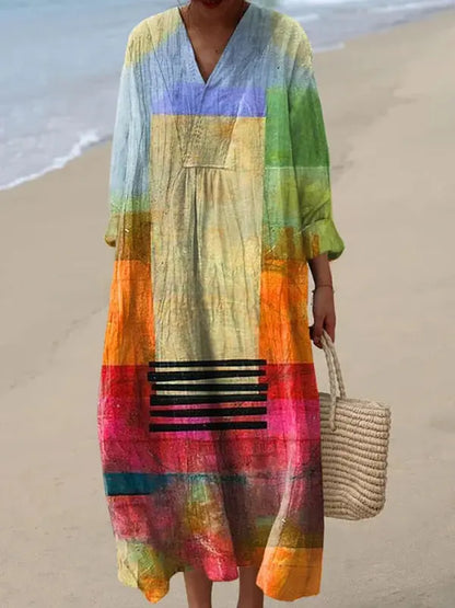 Vrolijke Print Jurk: Losvallend & Comfortabel AtelierDress