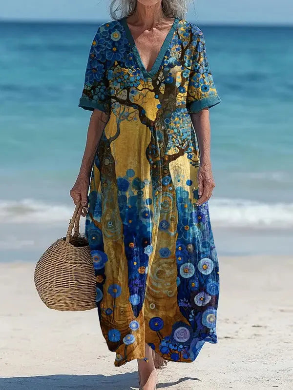 Vrolijke Print Jurk: Losvallend & Comfortabel AtelierDress