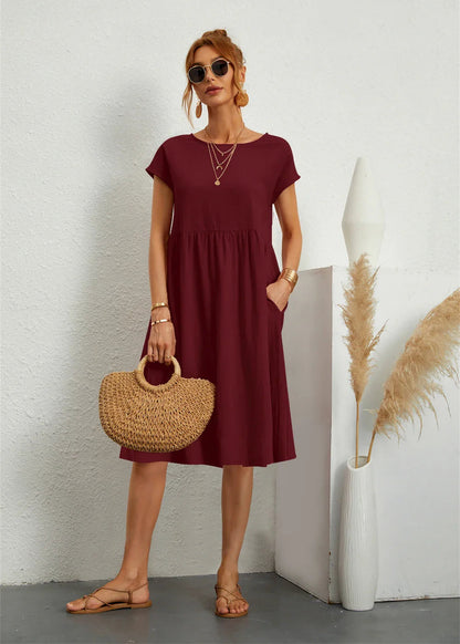 AtelierDress | Liv – Casual Zomerjurk met Zakken AtelierDress