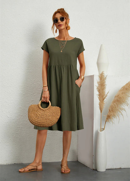 AtelierDress | Liv – Casual Zomerjurk met Zakken AtelierDress
