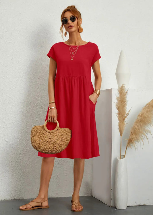 AtelierDress | Liv – Casual Zomerjurk met Zakken AtelierDress