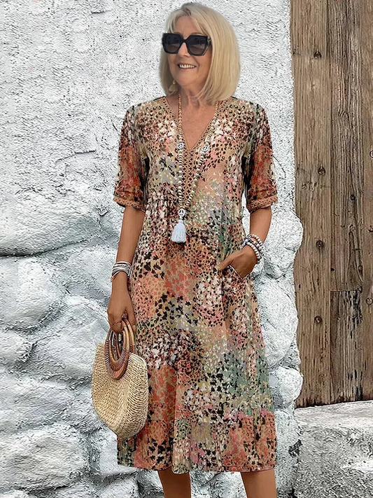 Colette™ | Vibrerende midi-jurk AtelierDress
